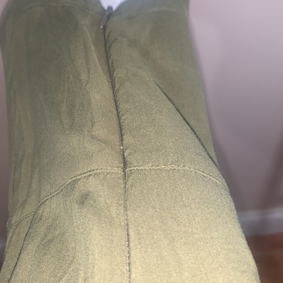 Silence + Noise Army Army Green Sleeveless Jump Suite - Picture 6 of 12